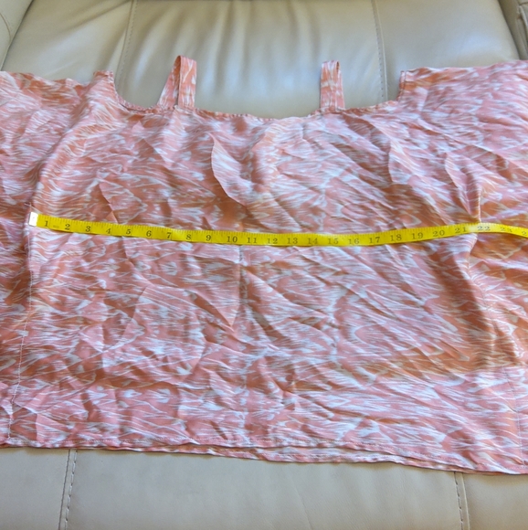 SW3 silk blouse white orange - Picture 7 of 8